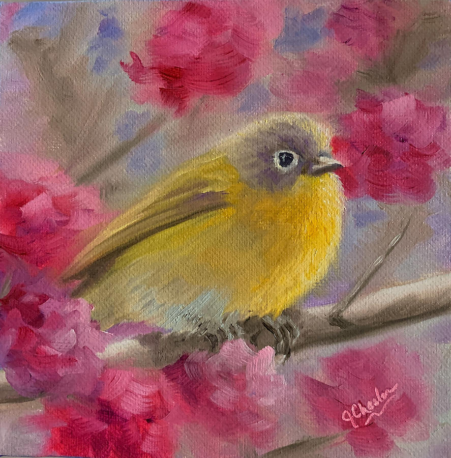 The Nashville Warbler Painting by Jan Chesler