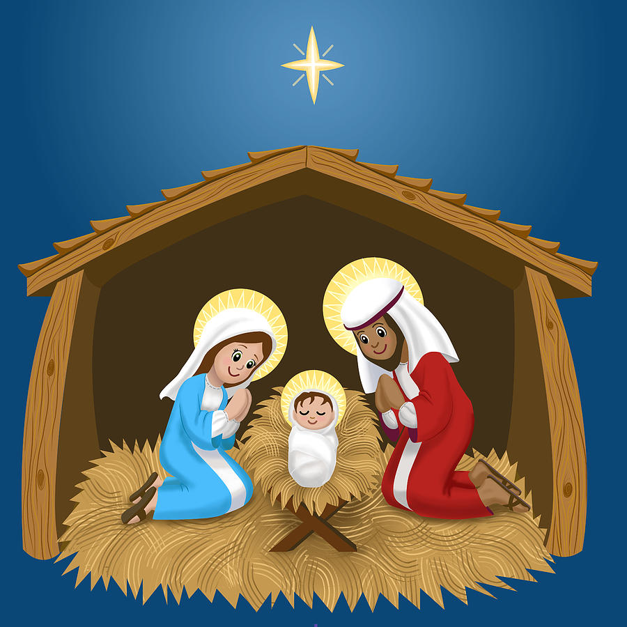 The Nativity Digital Art By Laura Janczewski - Fine Art America