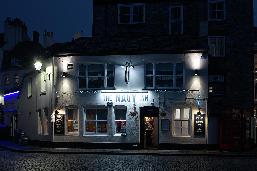 The Navy Inn by night Photograph by Chris Day