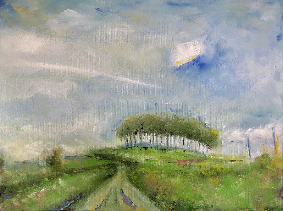 The Nearly Home Trees  Painting by Roger Clarke