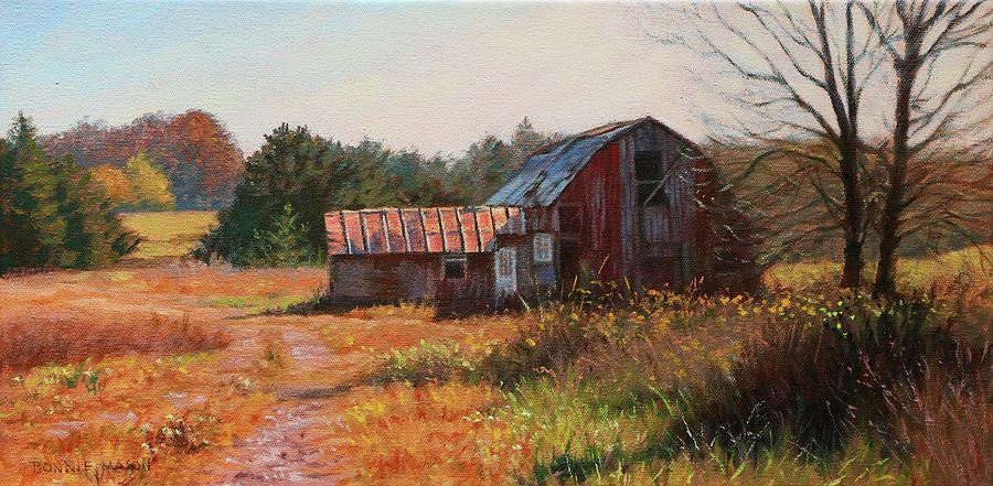 The Neighbors Barn Painting by Bonnie Mason