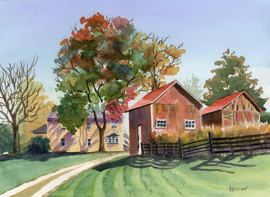 The Neighbors Farm Painting by Marsha Elliott