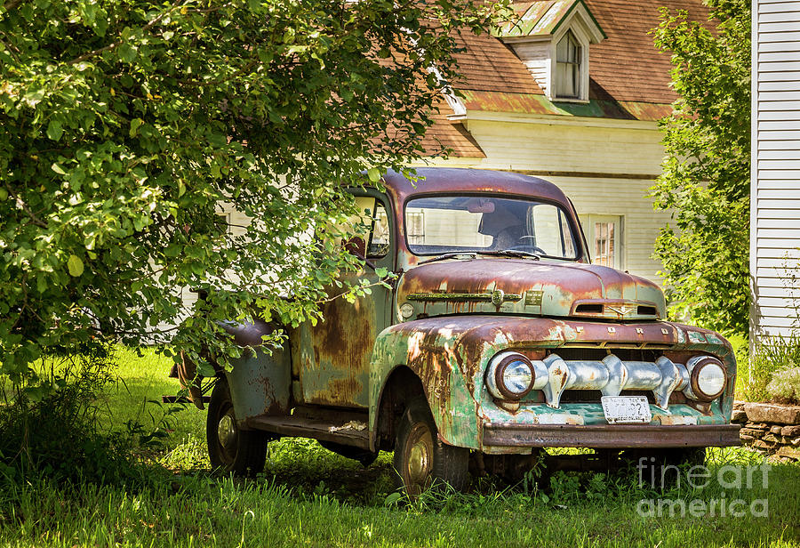 The Neighbors Old Ford Truck Photograph by Alana Ranney