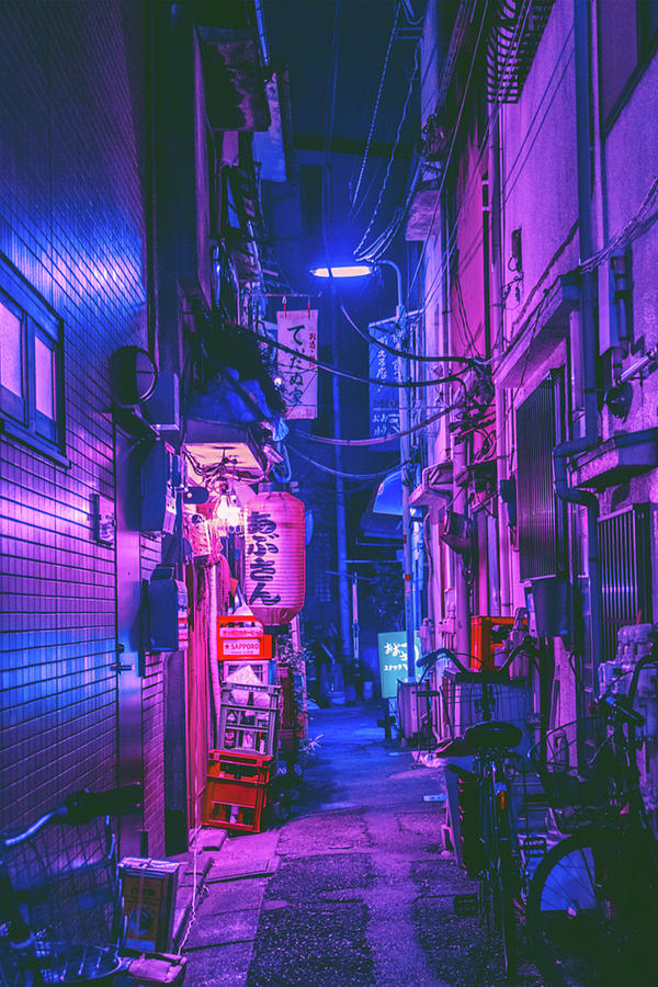 The Neon Alleyway Ghost Photograph by Thang Chu Huy - Fine Art America