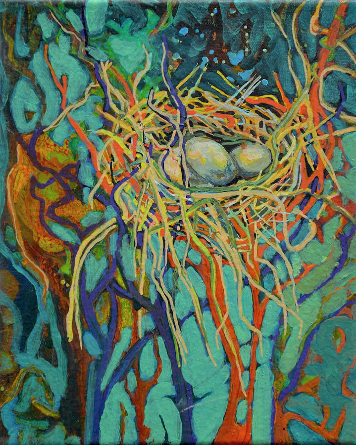 The Bird Nest Painting by Marysue Ryan