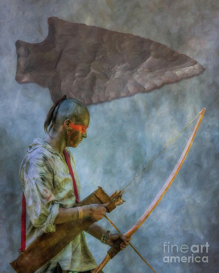 Native American Digital Art - The New Bow Ver Version by Randy Steele
