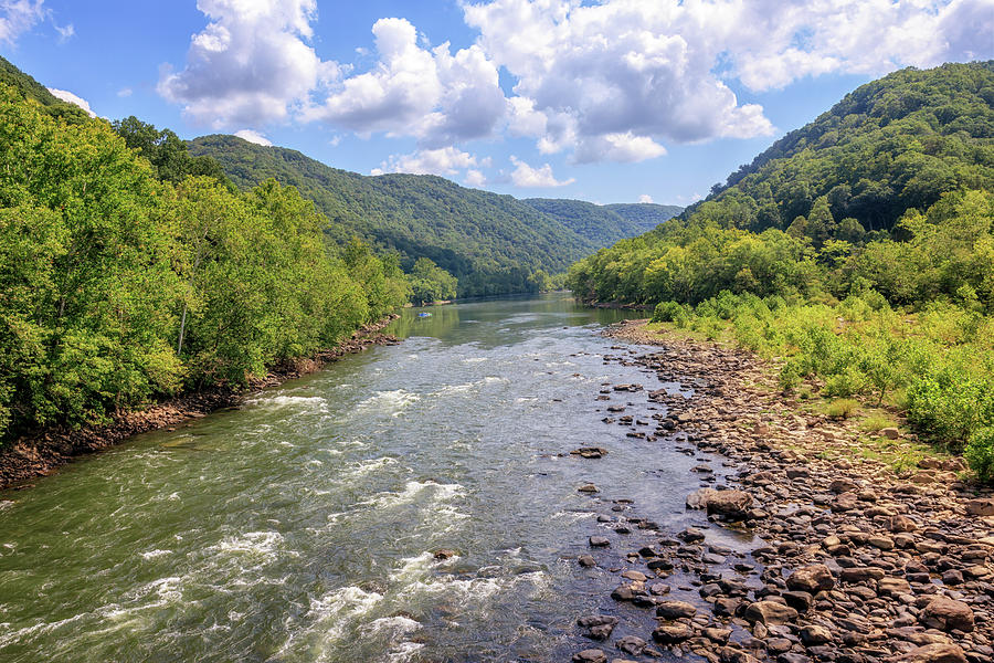 The New River at Thurmond -  New River Gorge Photograph by Susan Rissi Tregoning