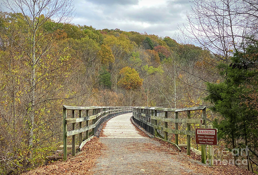 The New River Trail State Park - Pulaski Virginia Photograph by Kerri Farley