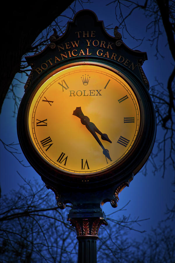The New York Botanical Garden Clock Photograph by Mark Andrew Thomas