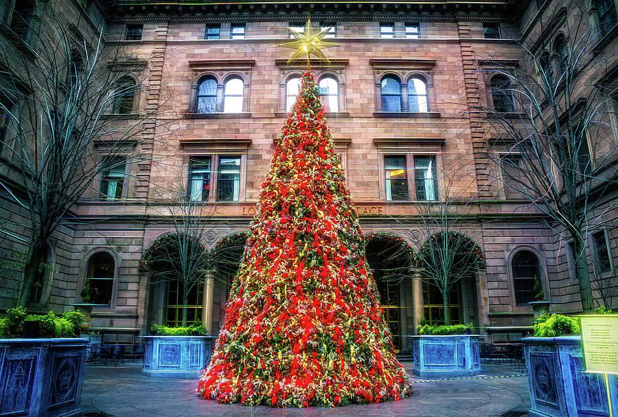 The New York Palace at Christmas Photograph by June Marie Sobrito