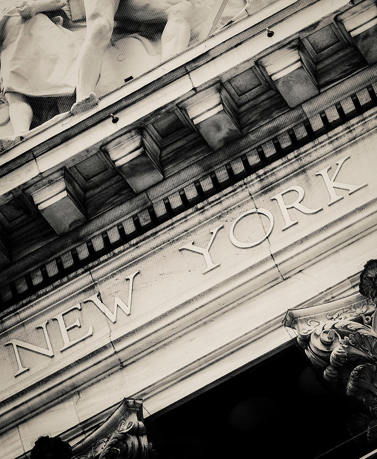 Detail of the New York Stock Exchange at Wall Street Photograph by Karel Miragaya