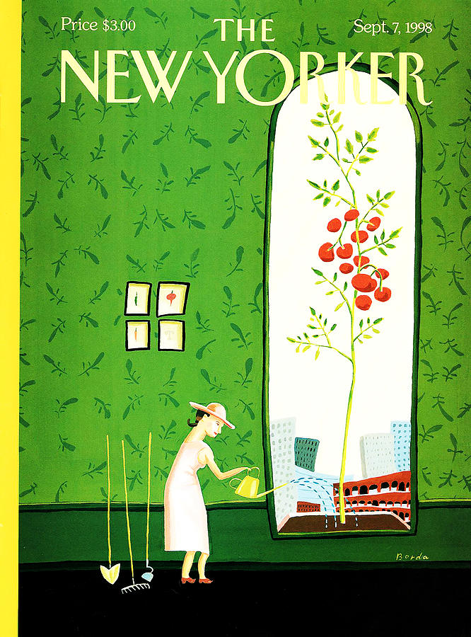 The New Yorker Magazine Cover, Window Box by Juliet Borda, September 7 ...