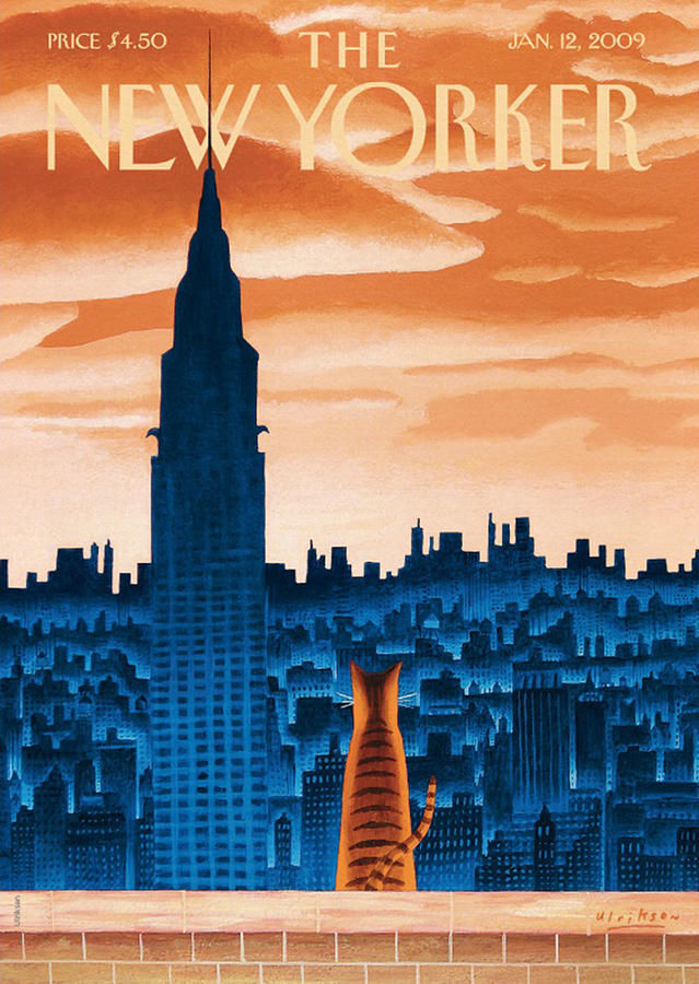 The New Yorker - Windowsill cat Digital Art by Holly Wilson - Fine Art ...