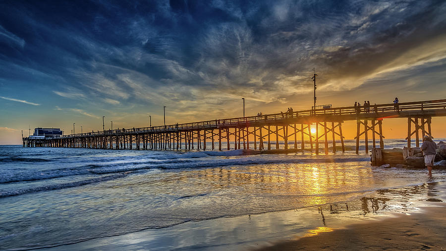 The Newport Beach Pier Sunset by Blair Ball