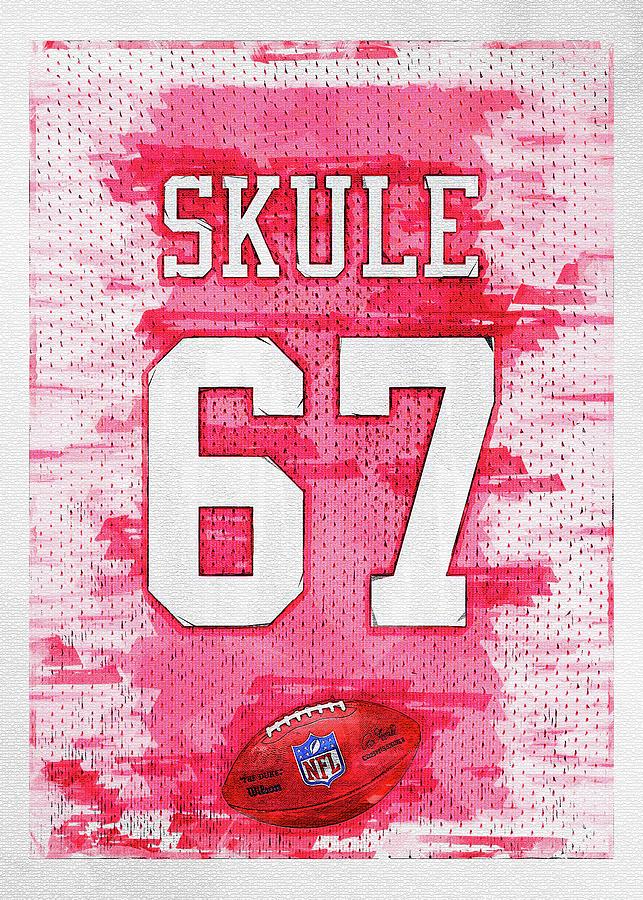 The Nfl Player Number Justin Skule 67 Jersey Mixed Media by Miller ...