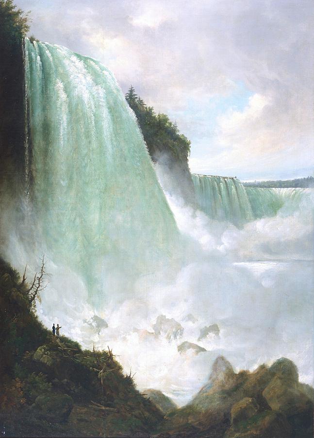 Johann Painting - The Niagara River at the Cataract  by Johann Gustav Grunewald