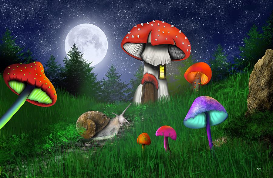 The Night Garden Painting by Mark Taylor