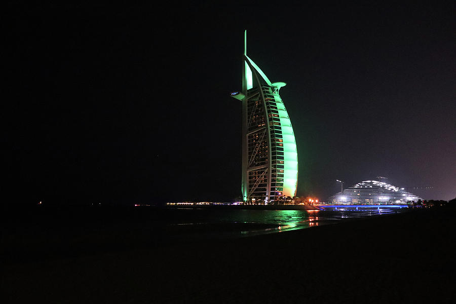 The Night Glow of Dubai Photograph by Mini Arora
