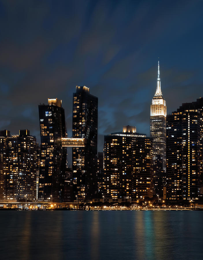 The Night Scene of New York City Photograph by Sylvia Goldkranz