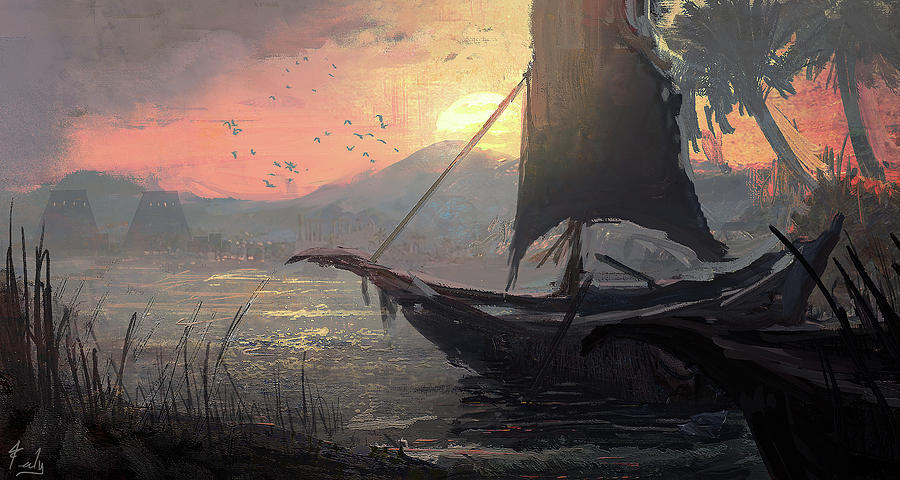 The Nile Sleeps Painting by Joseph Feely