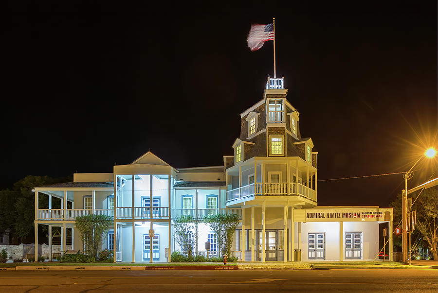 San Diego Photograph - The Nimitz Hotel at Night by Tim Stanley