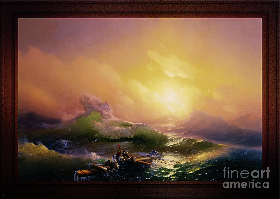 The Ninth Wave by Hovhannes Aivazovsky Painting by Rolando Burbon