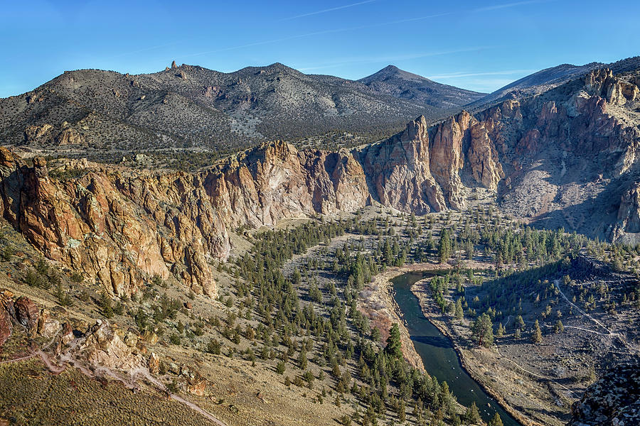 The North Side of Smith Rock from Misery Ridge Photograph by Belinda Greb