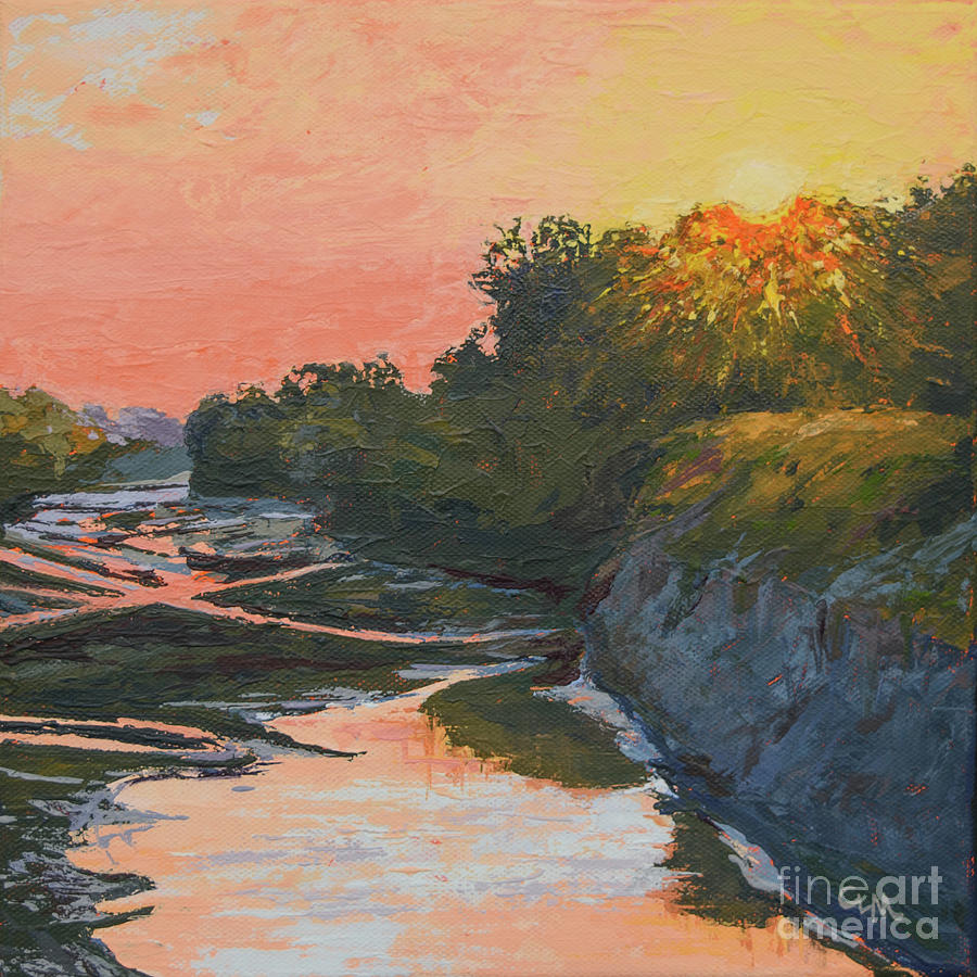 The North Sulphur River 3 Painting by Cheryl McClure