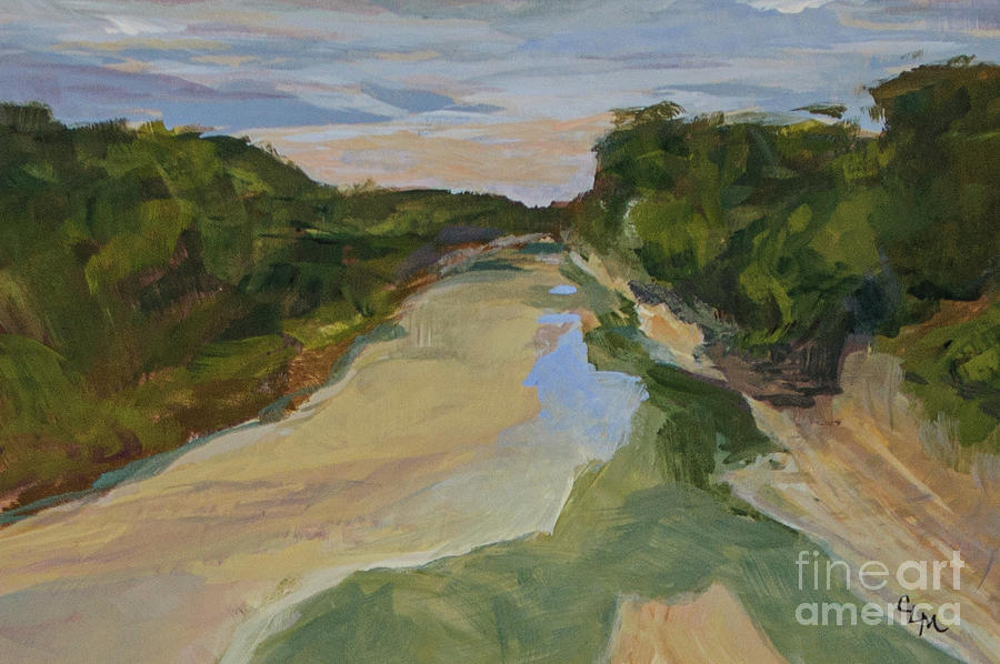 The North Sulphur River Looking East Painting by Cheryl McClure