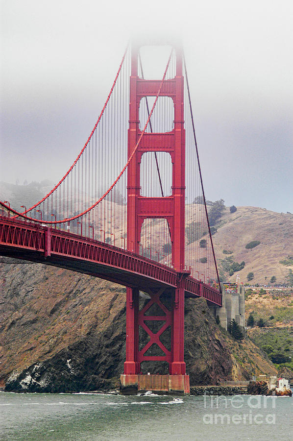 The north tower of the Golden Gate Bridge - Marin County, California Photograph by Gunther Allen