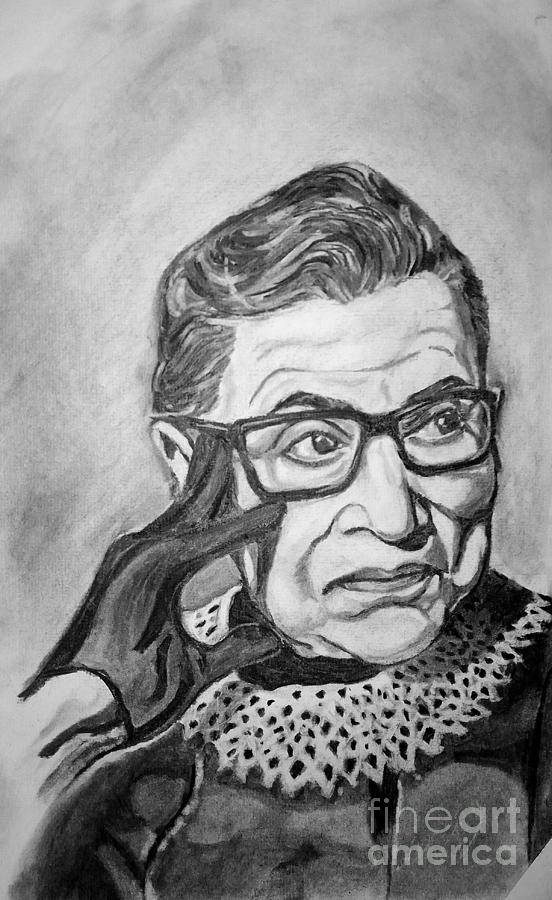 The Notorious RBG Drawing by Mateo Pedro De la Vid Fine Art America