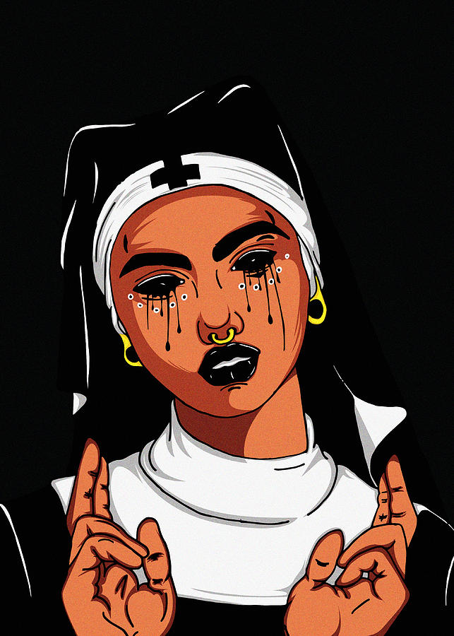 The Nun Digital Art by Brian Ndakala - Fine Art America