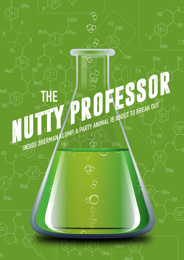 The Nutty Professor Digital Art - The Nutty Professor - Alternative Movie Poster by Movie Poster Boy