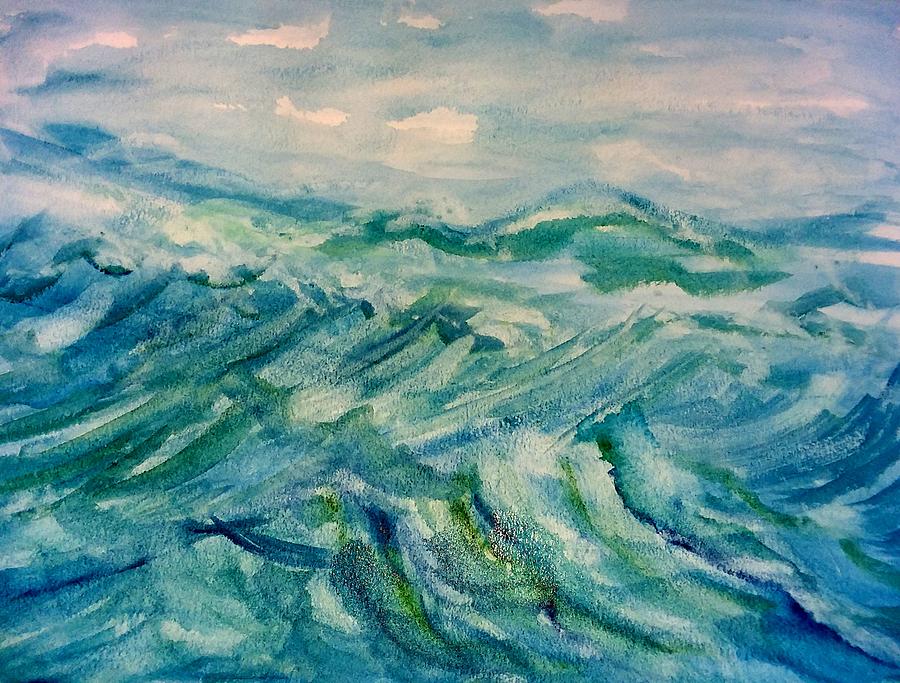 The Ocean Painting by Amy Adams Elterman - Fine Art America