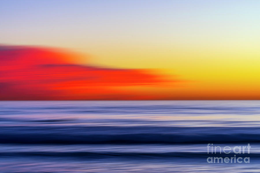 The Ocean in Motion at Sunset Photograph by Rich Cruse