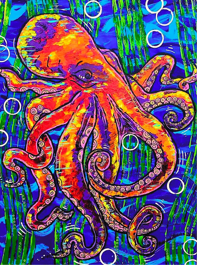 The Octopus Painting by Autumn Tonita - Fine Art America