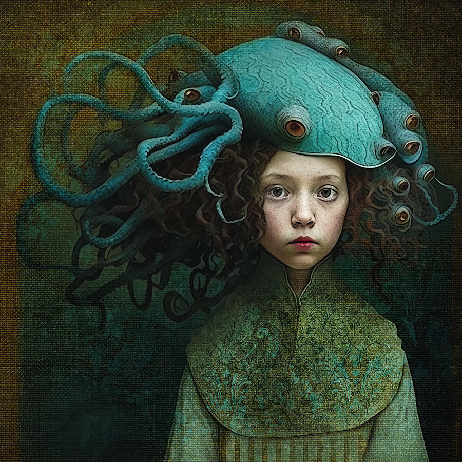 The Octopus Hat Digital Art by Alisa Williams