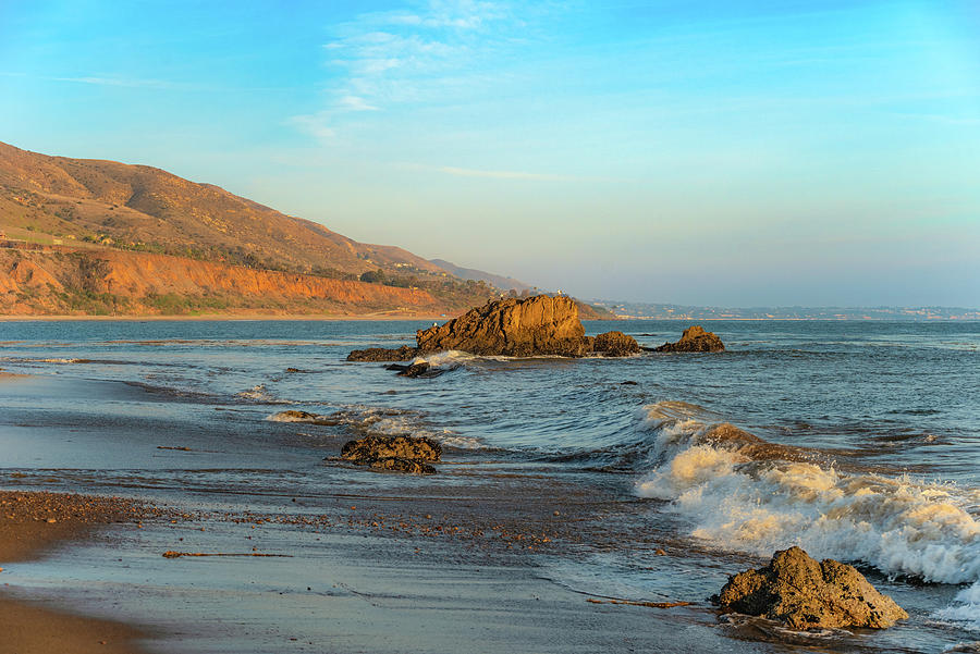 The Off Shore Rock at Leo Carrillo State Beach Photograph by Matthew DeGrushe