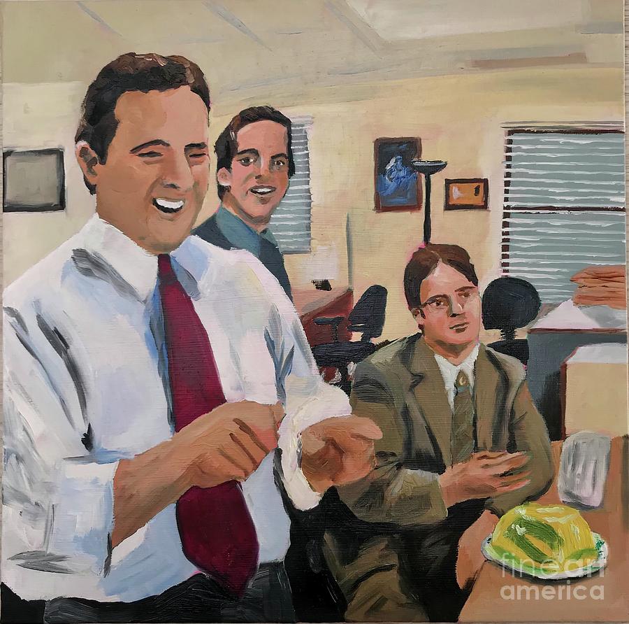 The office, stapler in Jello Painting by Laurianne Donnez - Fine Art ...