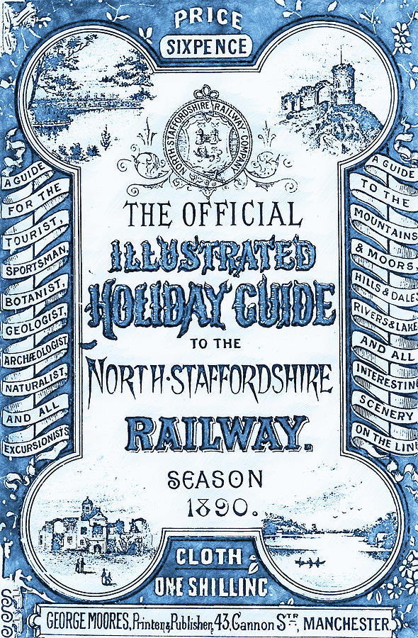 The Official Illustrated Holiday Guide to the North Staffordshire Painting by AM FineArtPrints