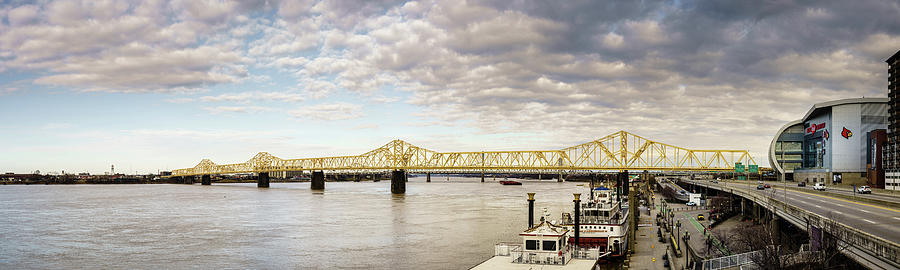 The Ohio River at Louisville Photograph by Alexey Stiop
