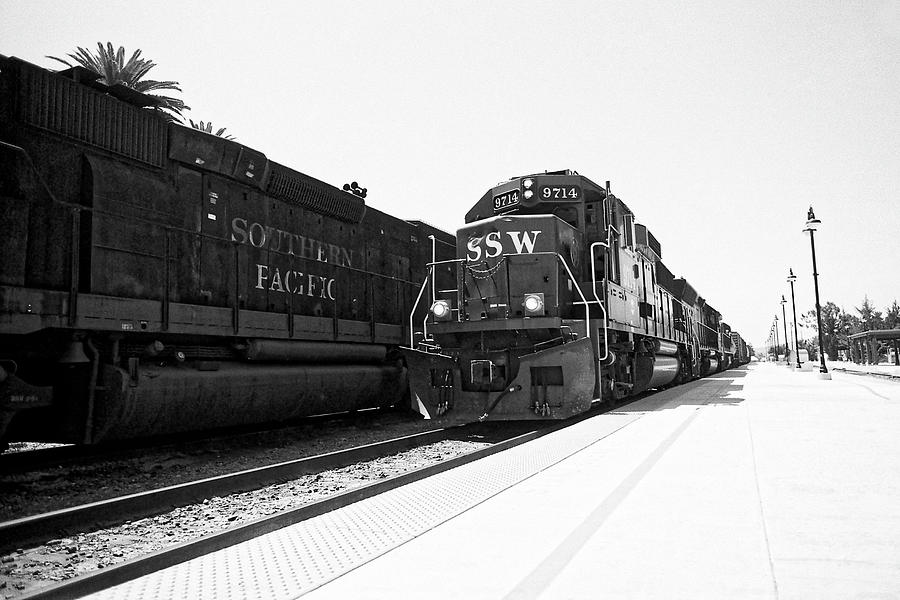 Fallen Flags -- SSW GP60 and SP SD40T-2 Locomotives in San Luis Obispo, California Photograph by Darin Volpe