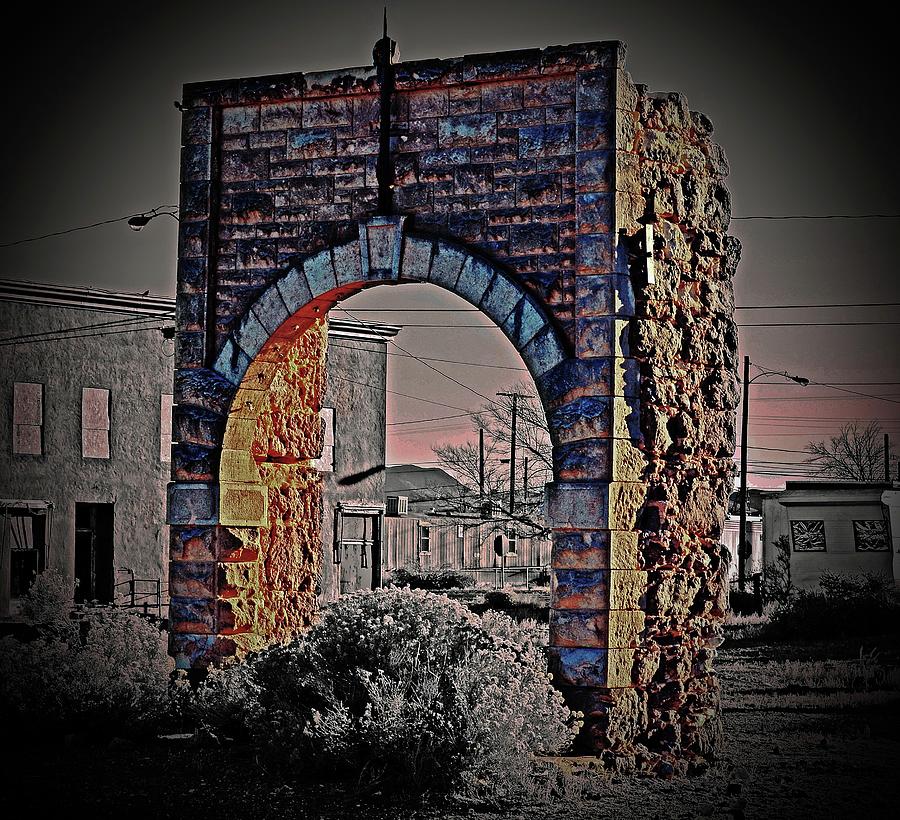 The Old Arch In Goldfield, NV Digital Art by Fred Loring