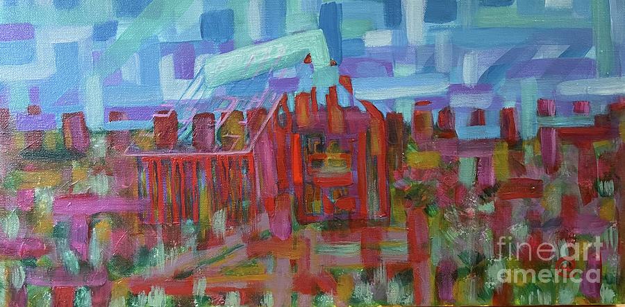 The old barn Painting by Linda Markwardt