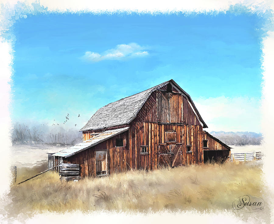 The Old Barn Digital Art by Susan Kinney