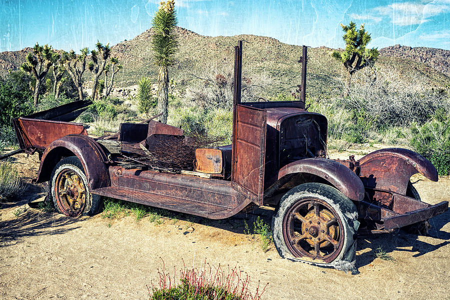 The Old Car At Joshua Tree Photograph by Joseph S Giacalone