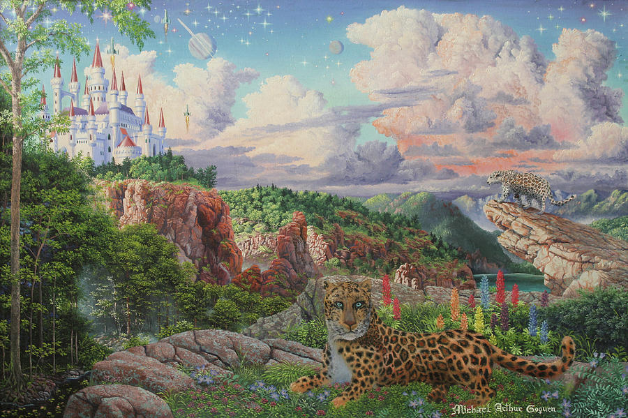 The Old Castle Painting by Michael Goguen
