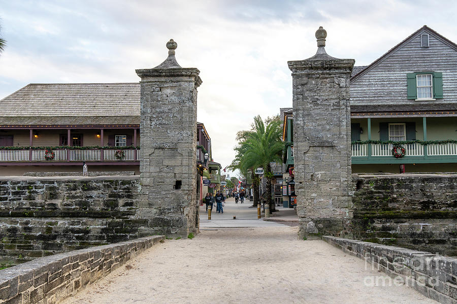 The Old City Gates at the end of St George Street in the downtow Photograph by William Kuta