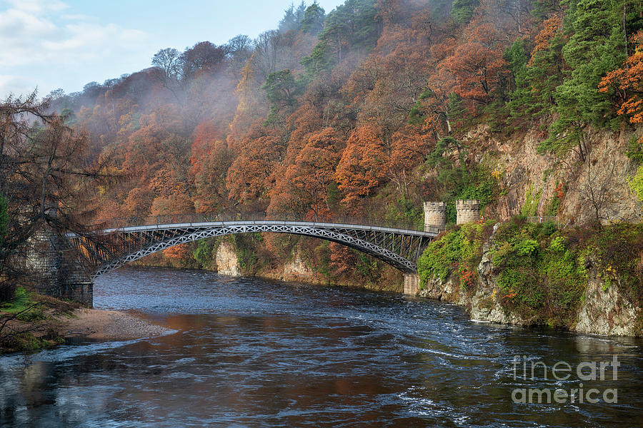 The Old Craigellachie Bridge over the River Spey Photograph by Tim Gainey