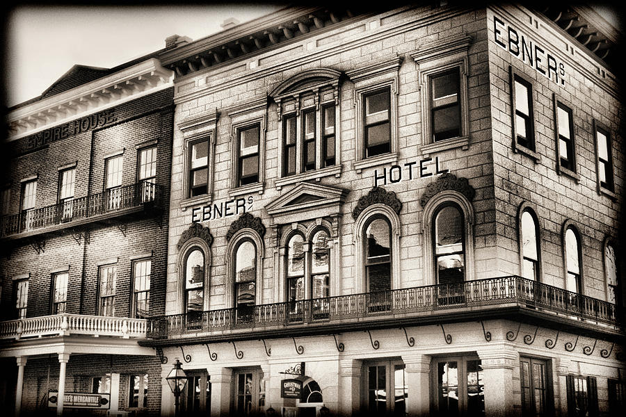 The Old EBNERs HOTEL Photograph by Sally Bauer